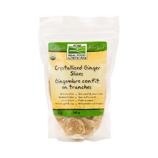 NOW Organic Ginger Crystallized 340g