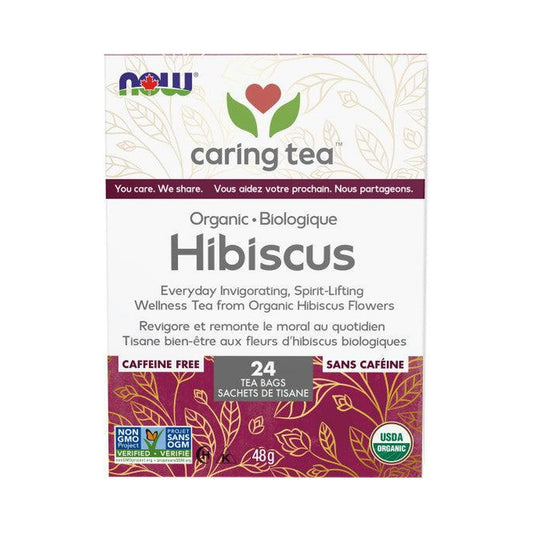 NOW Organic Hibiscus 24 Tea Bags