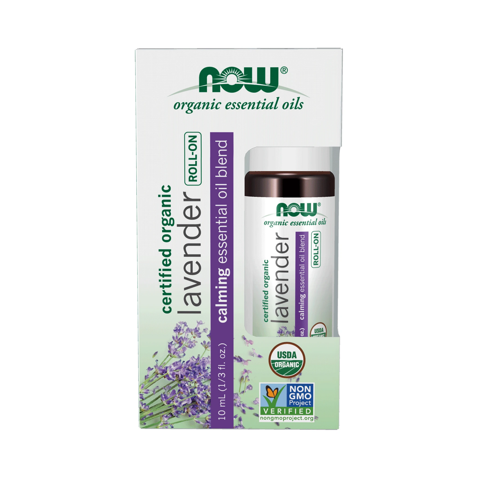 NOW Organic Lavender Essential Oil Roll-On 10mL