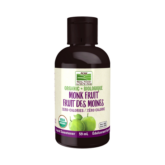 NOW Organic Monk Fruit Liquid Sweetener 59mL