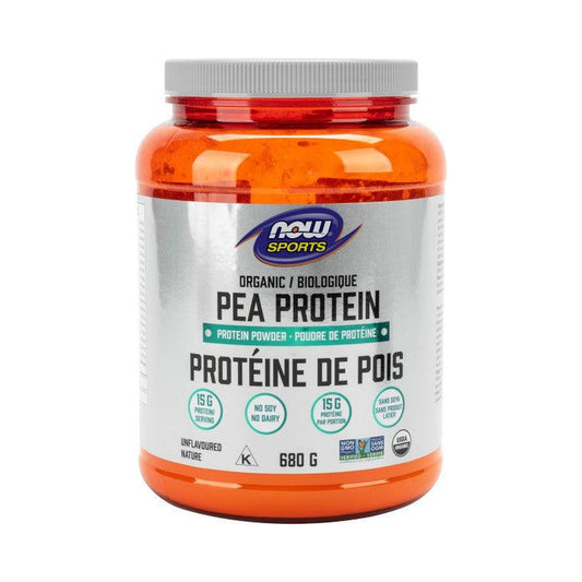 NOW Organic Pea Protein, Unflavoured 680g