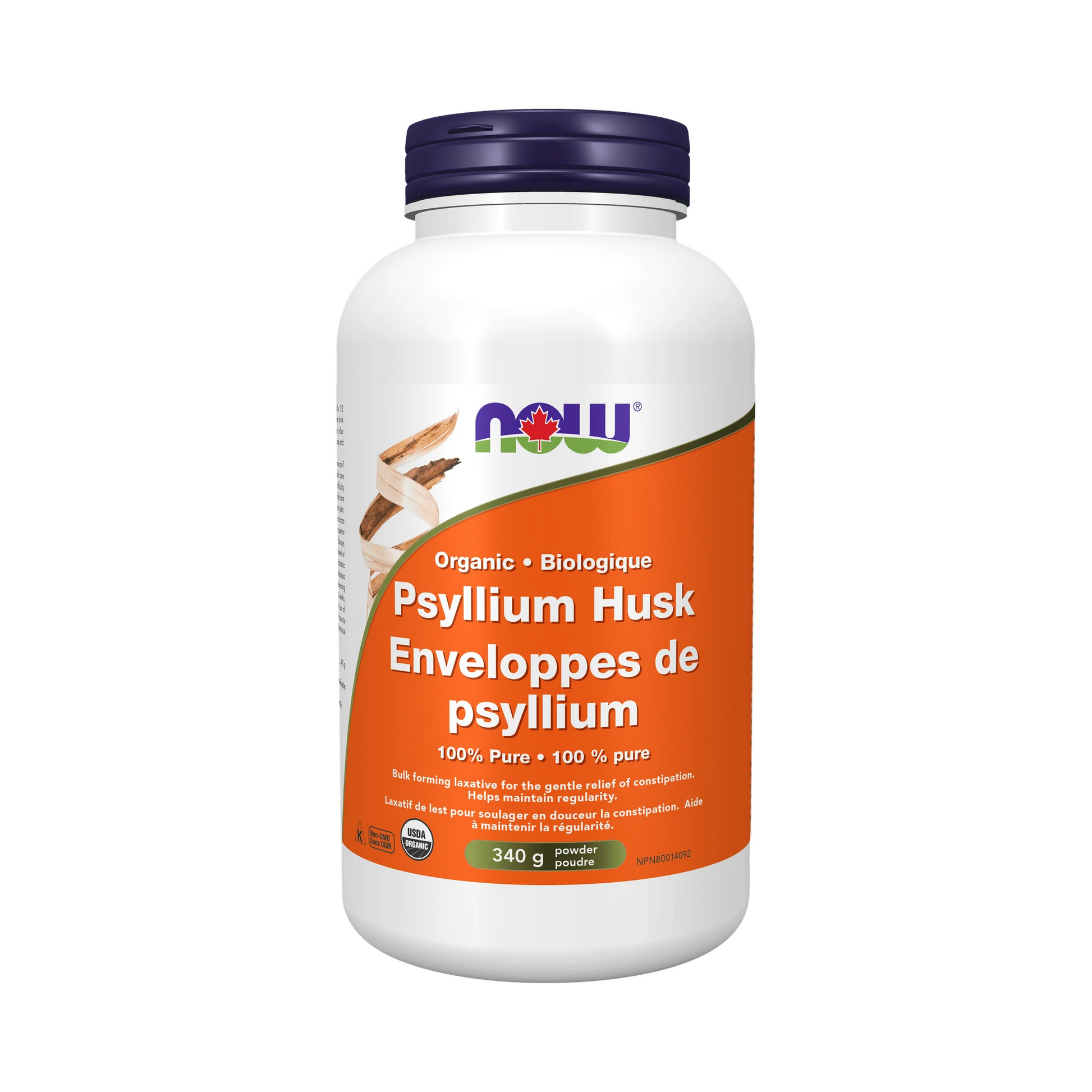 NOW Organic Psyllium Husk Powder 340g