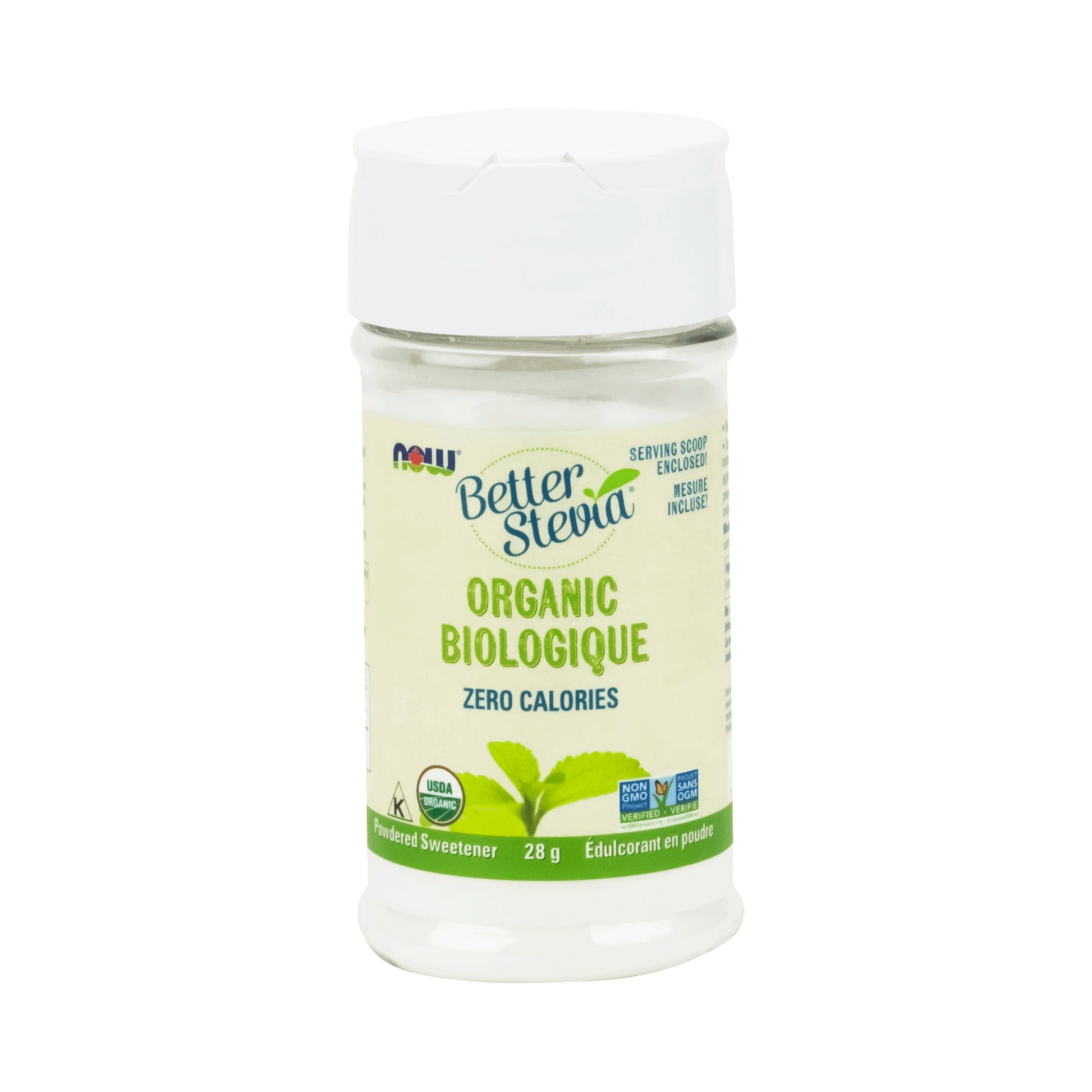 NOW Organic Stevia Extract Powder Shaker 28g