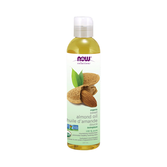 NOW Organic Sweet Almond Oil 237mL