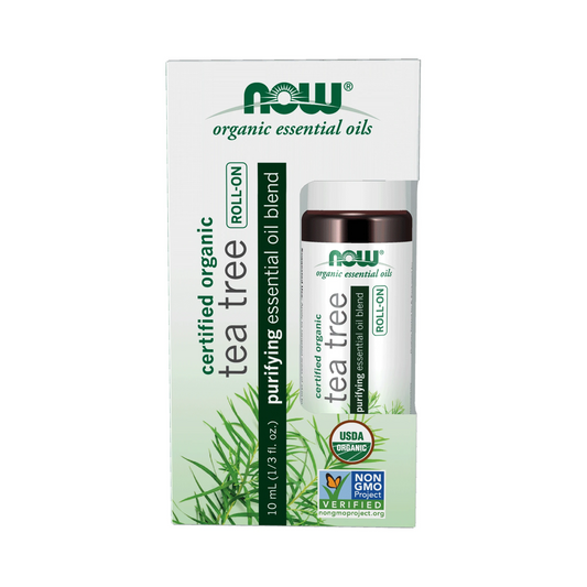 NOW Organic Tea Tree Essential Oil Roll-On 10mL