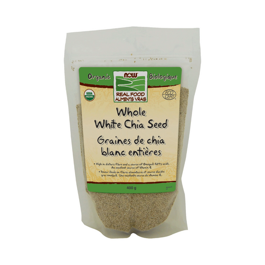 NOW Organic Whole White Chia Seed 400g