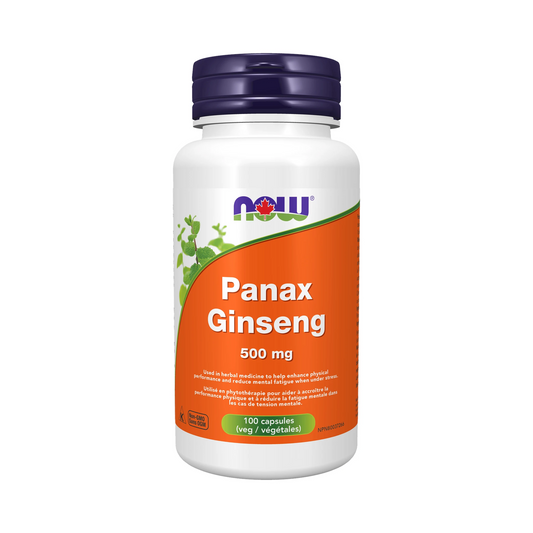 NOW Panax Ginseng Extract 500mg 100 Capsules
