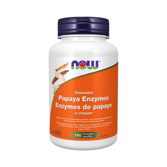 NOW Papaya Enzyme Chewable 180 Lozenges