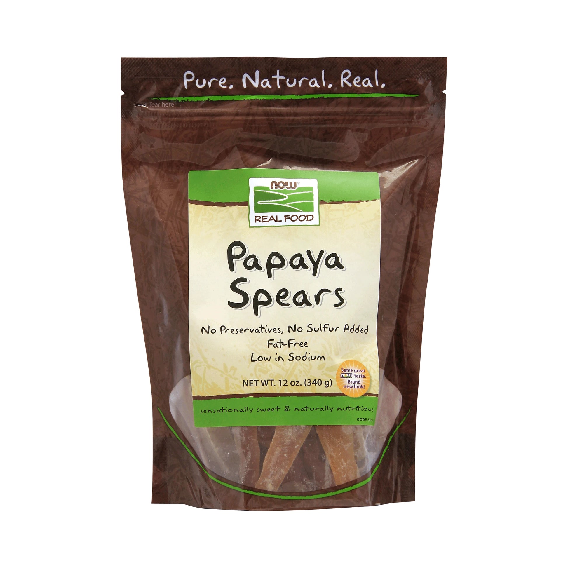 NOW Papaya Spears Dried 340g