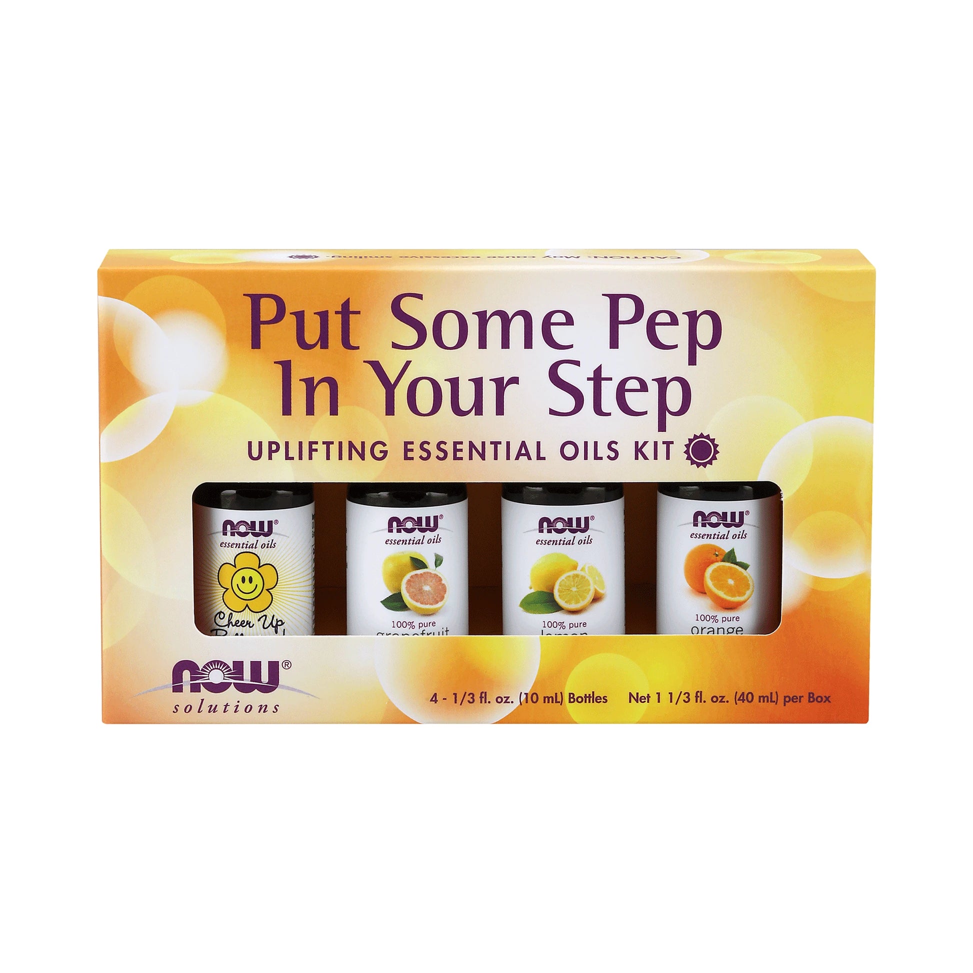 NOW Pep In Your Step Essential Oil Kit 4x10mL