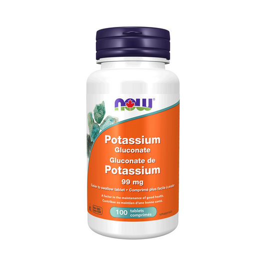 NOW Potassium Gluconate 99mg 100 Tablets