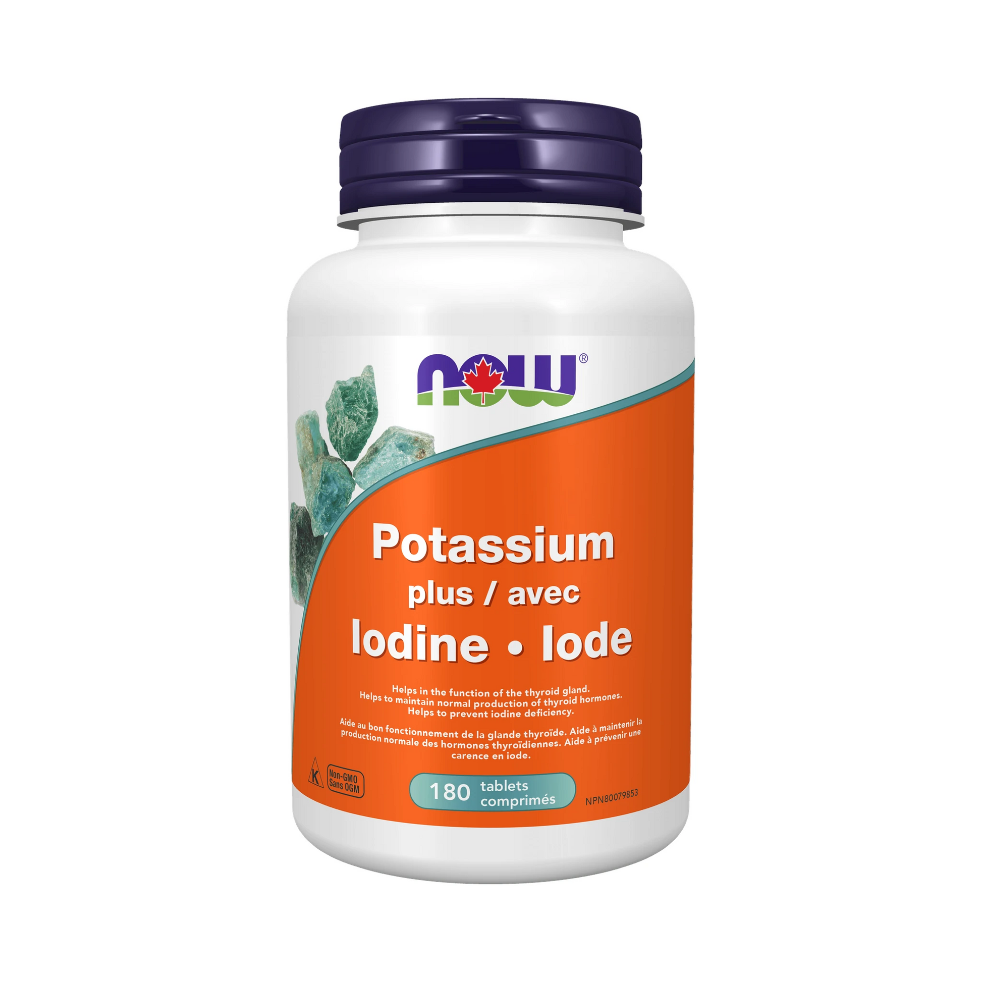 NOW Potassium+Iodine 225mcg 180 Tablets