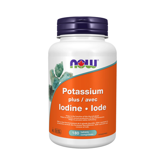 NOW Potassium+Iodine 225mcg 180 Tablets