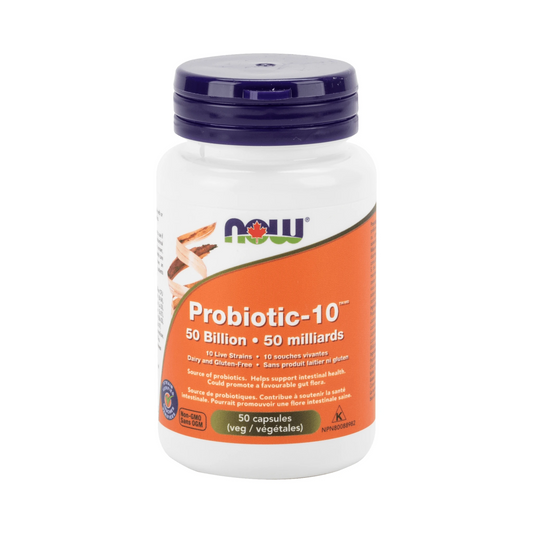NOW Probiotic-10 50 Billion 50 Veg Capsules
