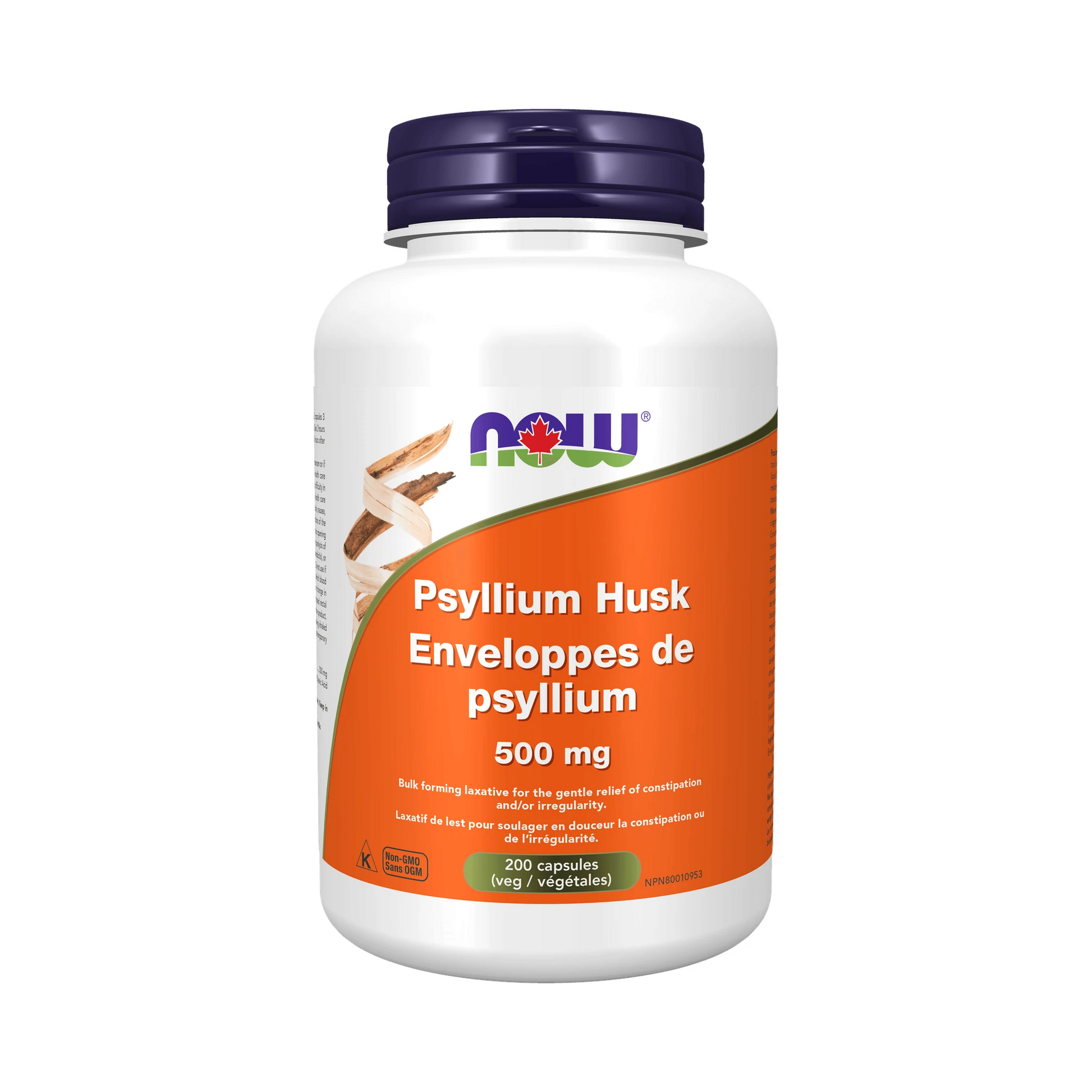 NOW Psyllium Husk 500mg 200 Capsules