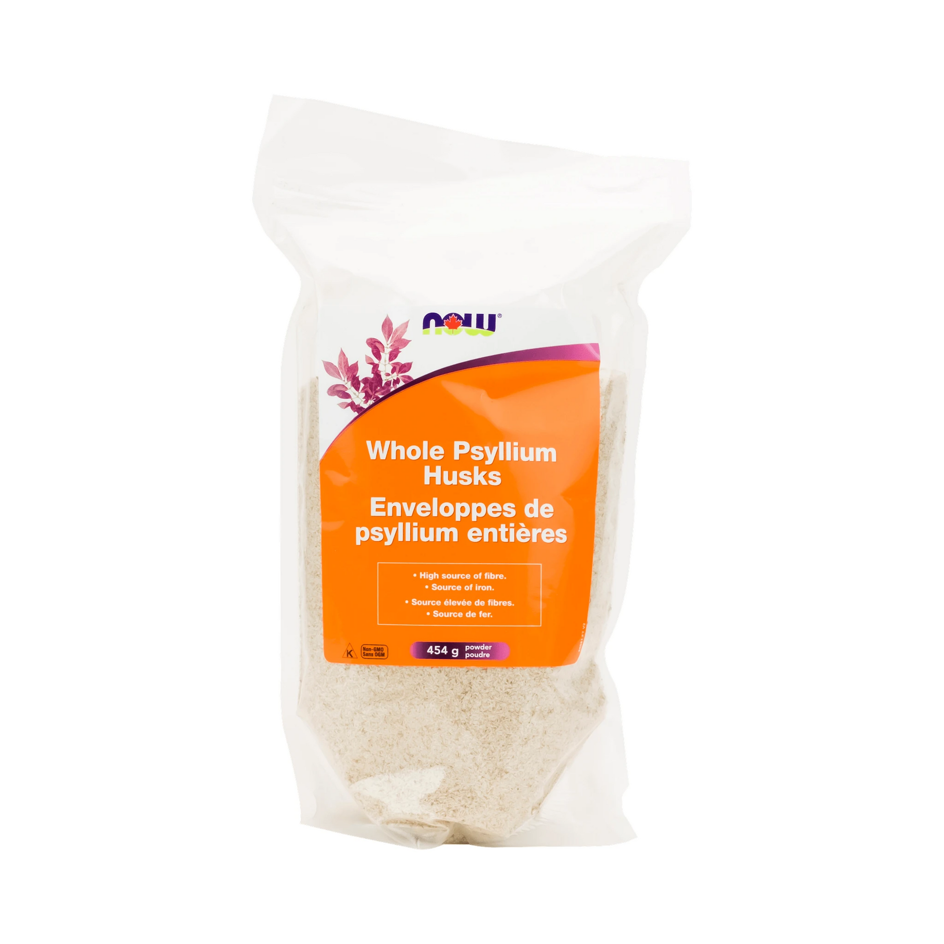 NOW Psyllium Husks Whole (bag) 454g