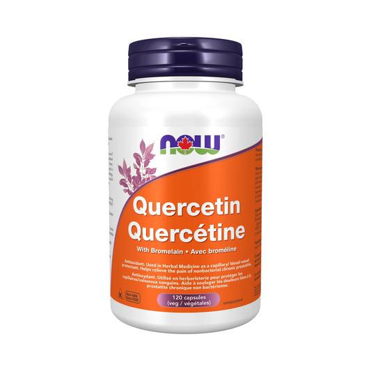 NOW Quercetin with Bromelain 120 Veg Capsules