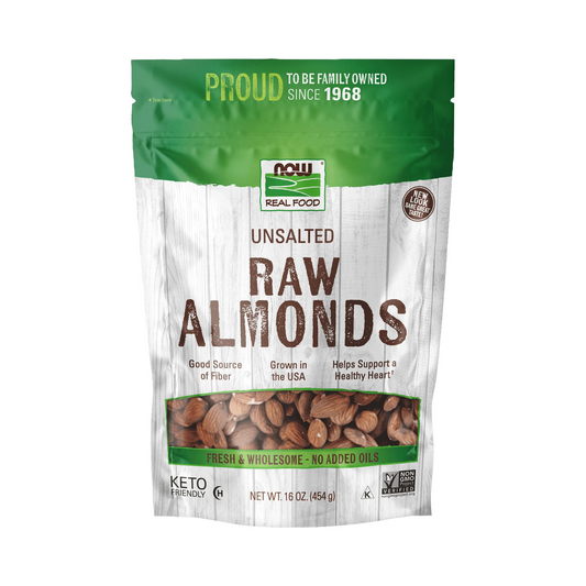 NOW Raw Almonds 454g