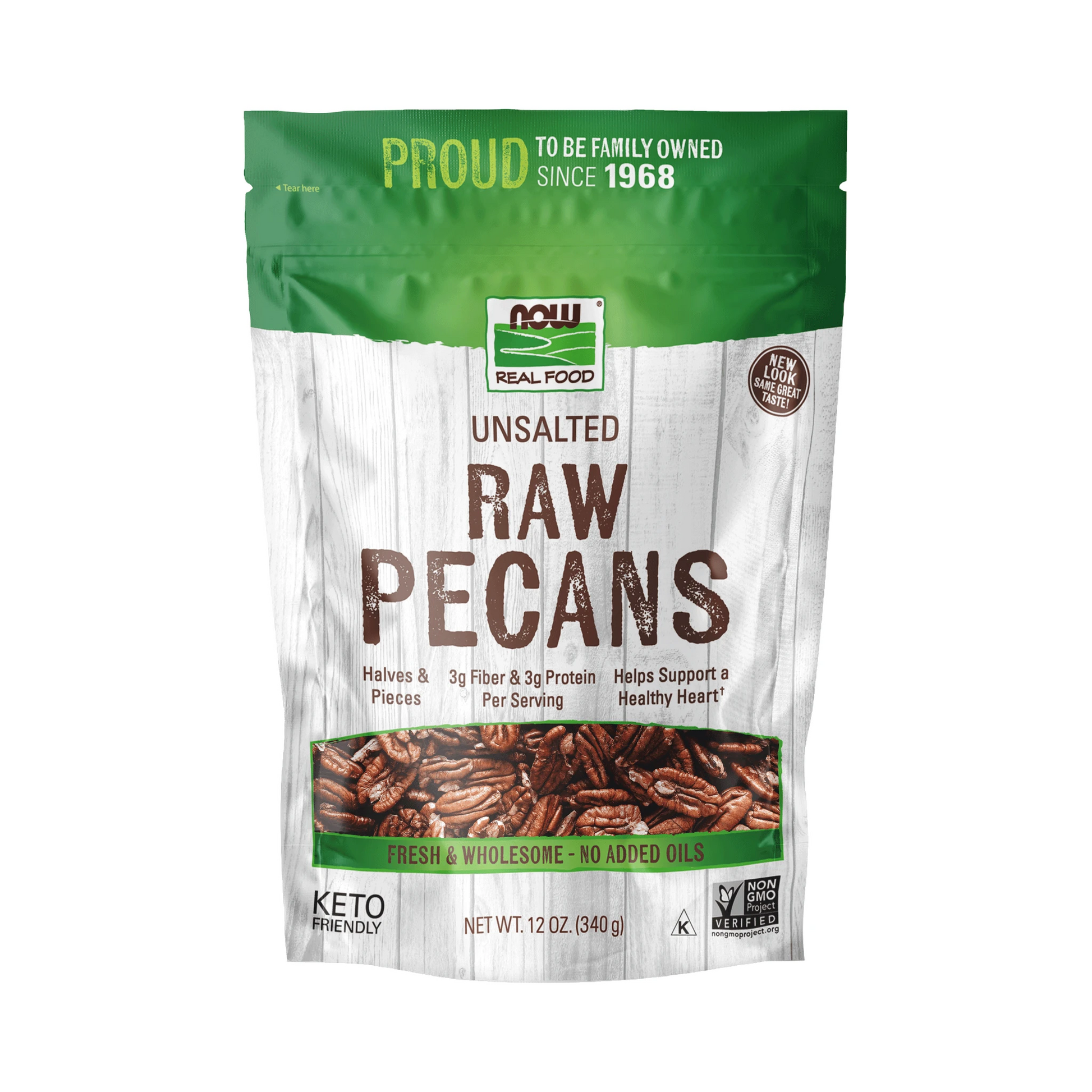 NOW Raw Pecans 340g