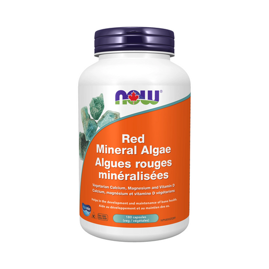 NOW Red Mineral Algae (Vegetarian/Vegan) 180 Veg Capsules