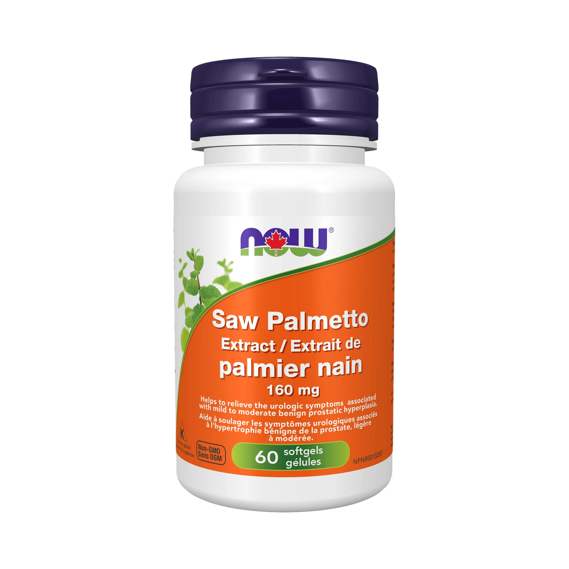 NOW Saw Palmetto 160mg Standard Extract 60 Softgels