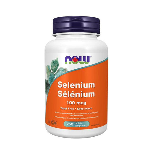 NOW Selenium 100mcg (yeastfree) 250 Tablets