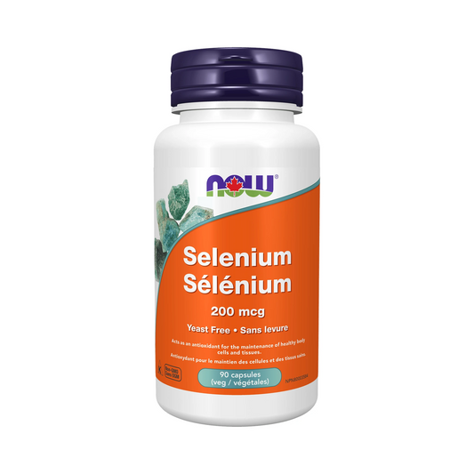 NOW Selenium 200mcg (yeastfree) 90 Veg Capsules