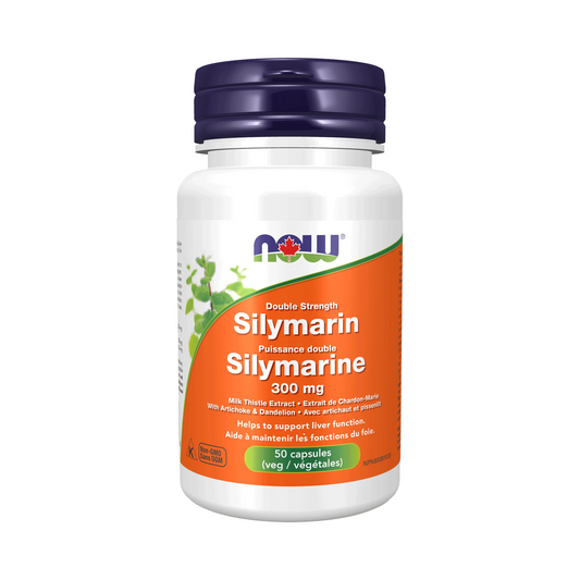 NOW Silymarin Double Strength 300mg 50 Veg Capsules