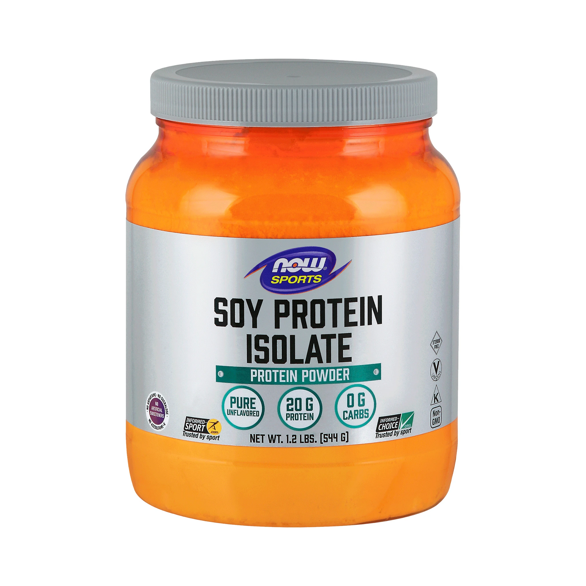 NOW Soy Isolate Unflavoured 544g