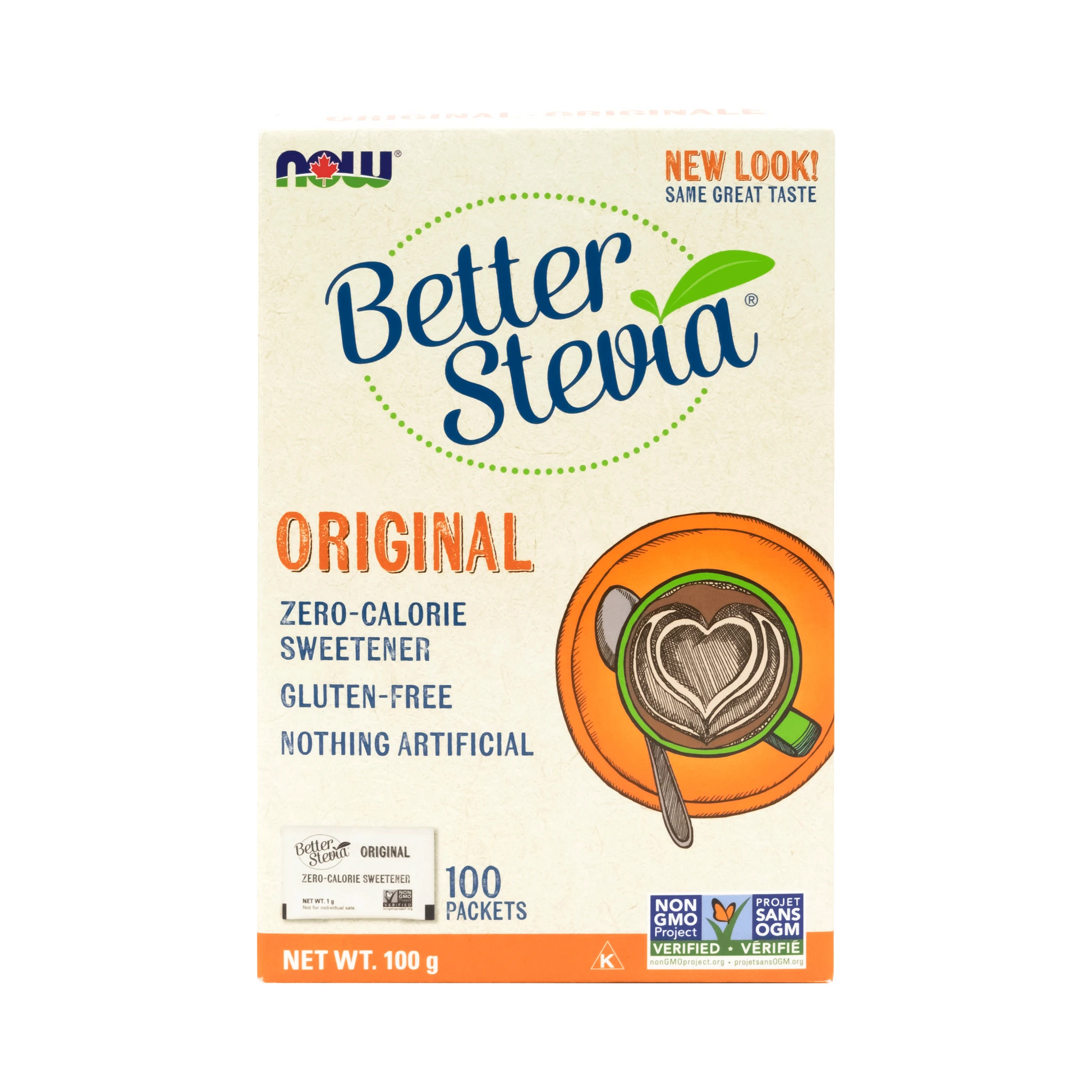 NOW Stevia Extract 100 x 1g Packets