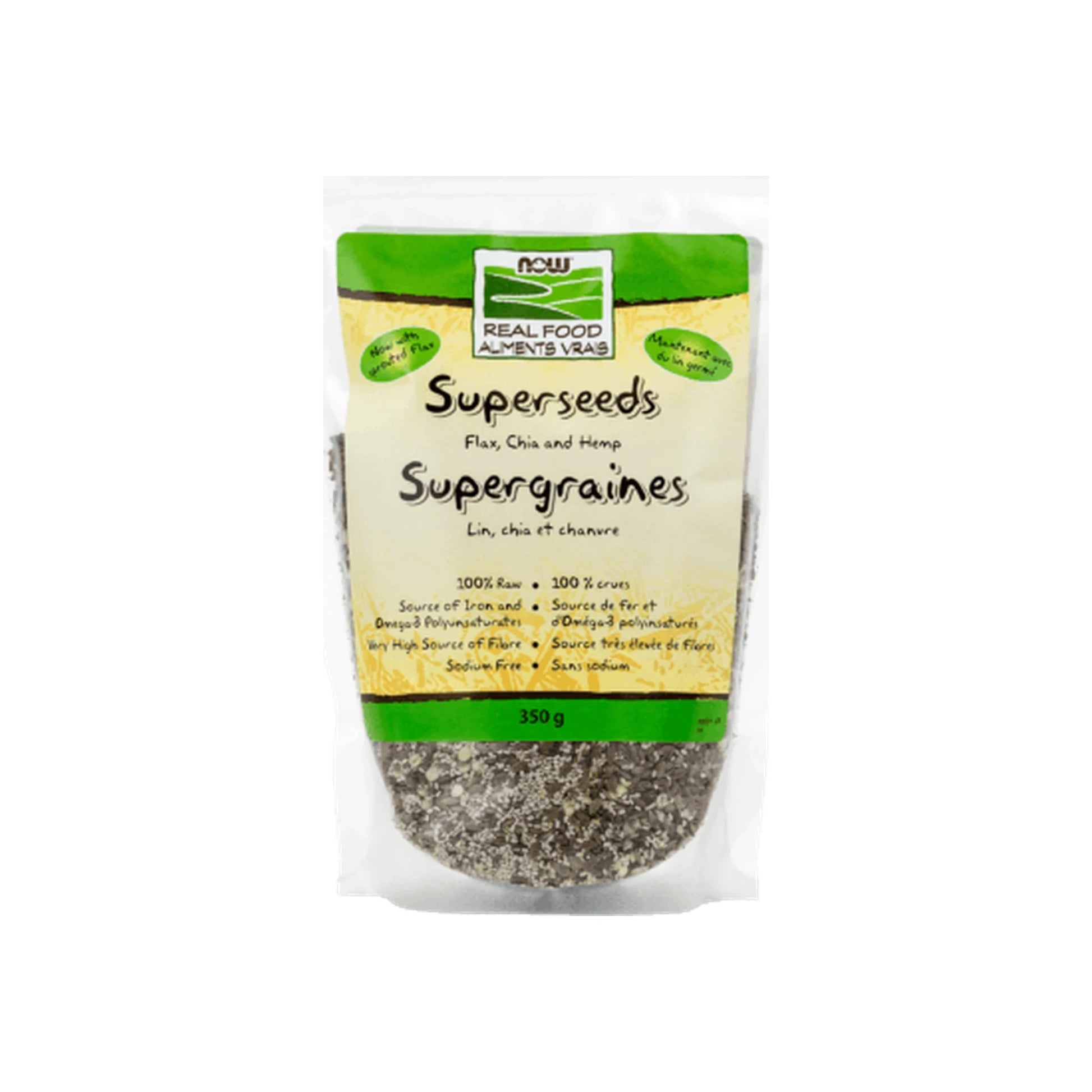 NOW Superseeds flax / chia / hemp 350g