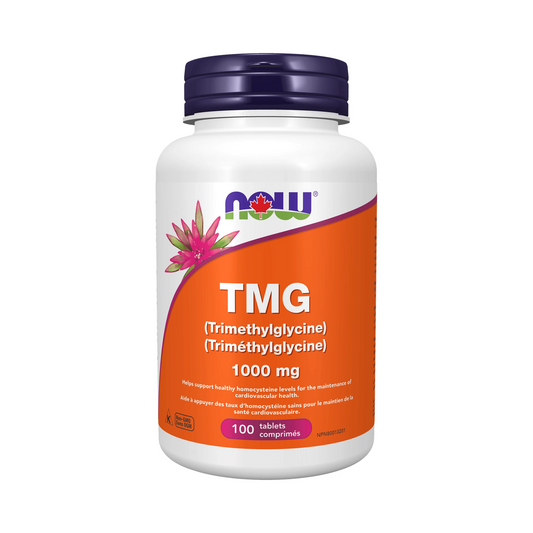 NOW TMG (Trimethylglycine) 1000mg 100 Tablets