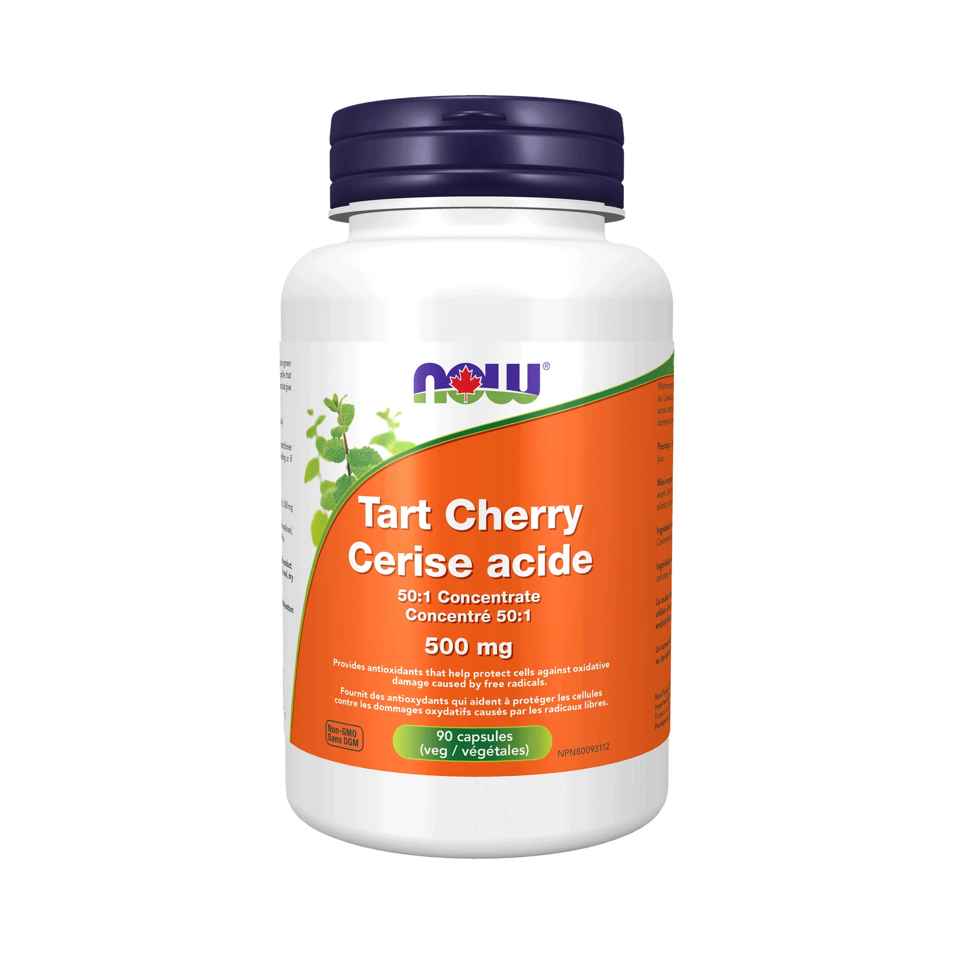 NOW Tart Montmorency Cherry Concentrate 500mg 90 Veg Capsules