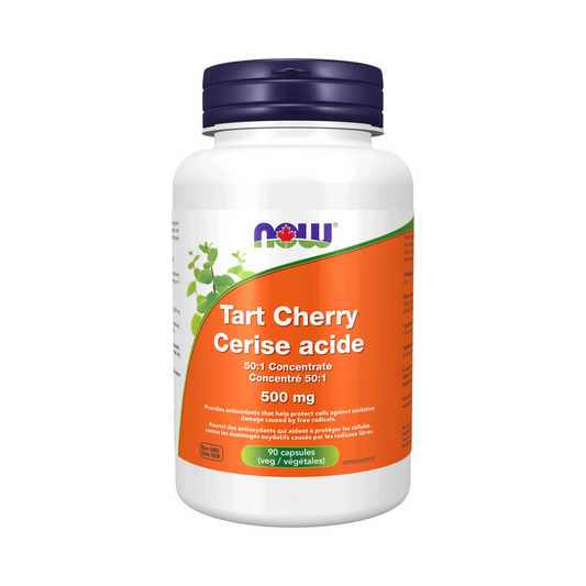 NOW Tart Montmorency Cherry Concentrate 500mg 90 Veg Capsules