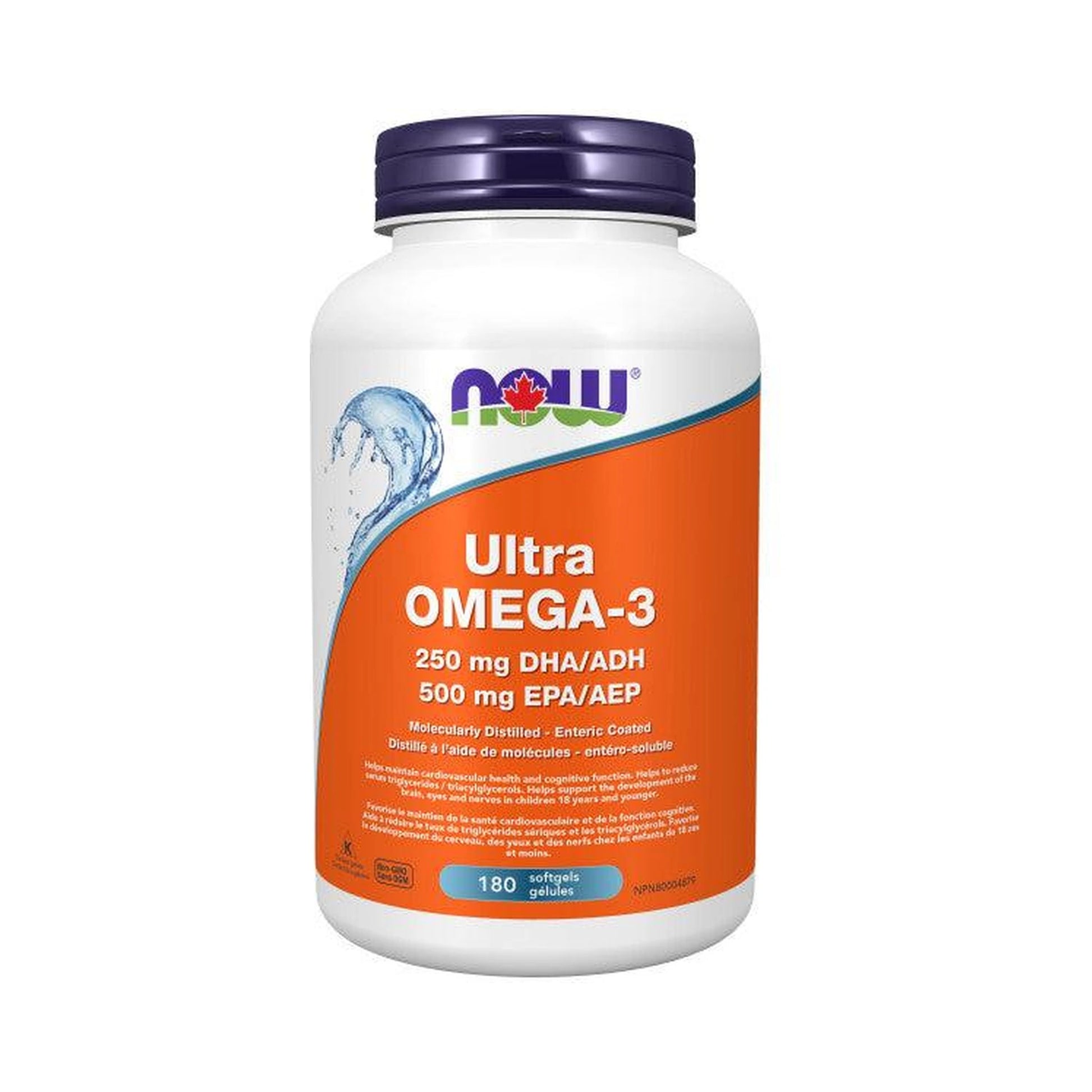 NOW Ultra Omega-3 1000mg (500EPA / 250DHA) 180 Softgels