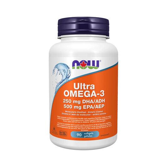 NOW Ultra Omega-3 1000mg (500EPA / 250DHA) 90 Softgels