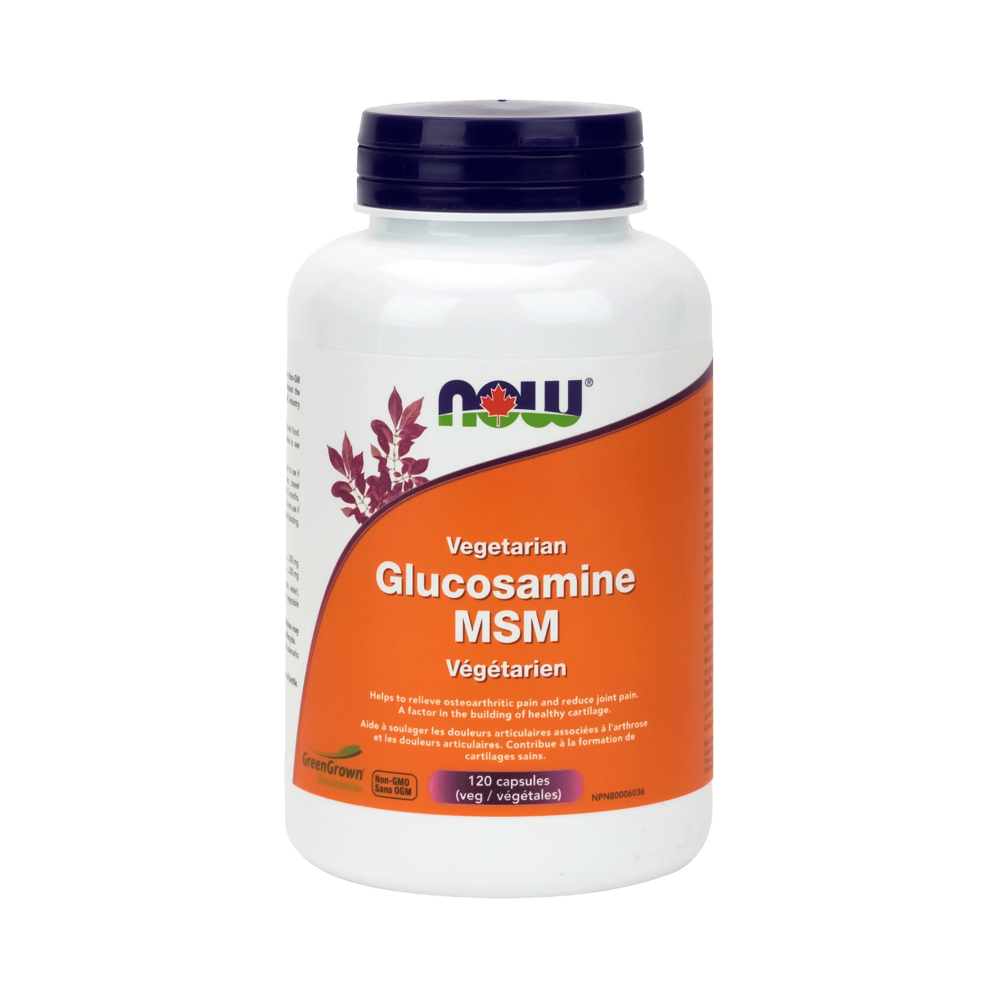 NOW Vegetarian Glucosamine & MSM (500 / 333) 120 Veg Capsules