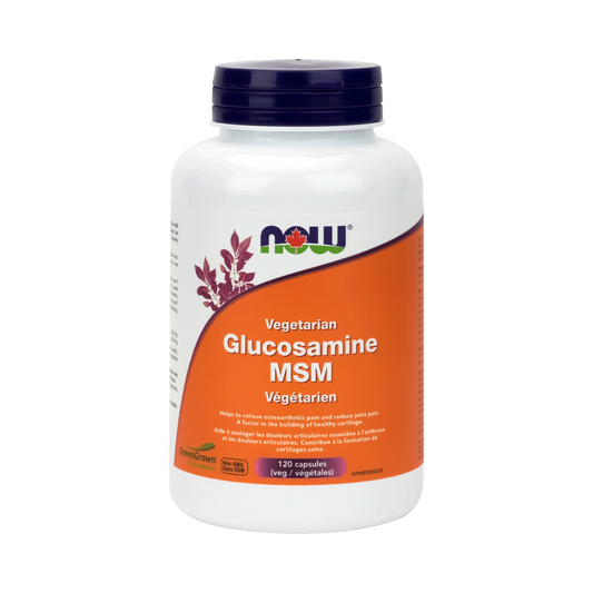 NOW Vegetarian Glucosamine & MSM (500 / 333) 120 Veg Capsules