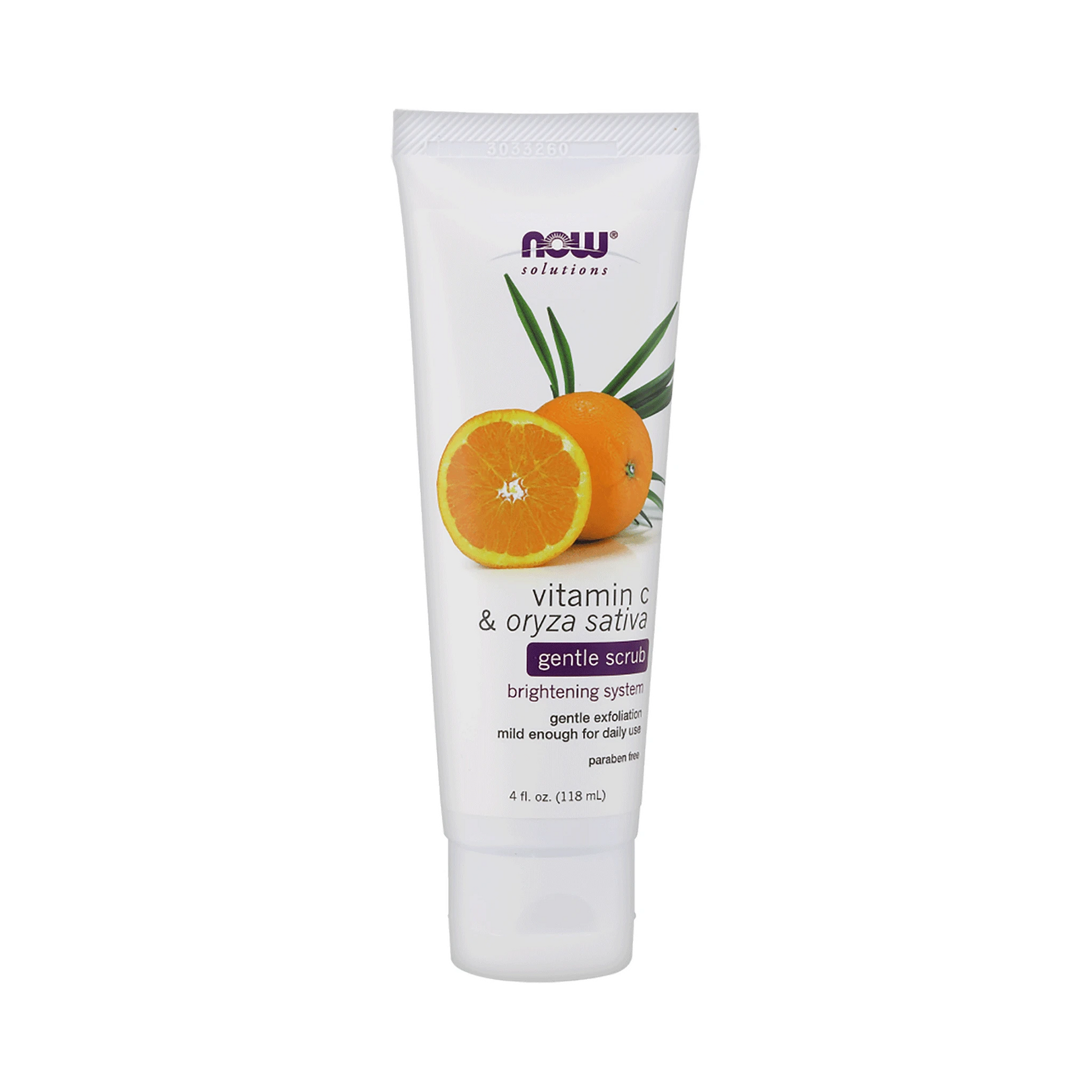 NOW Vitamin C & Oryza Sativa Gentle Scrub 118mL