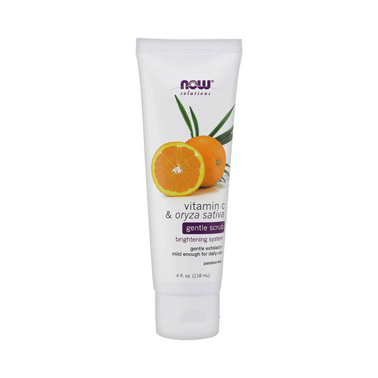 NOW Vitamin C & Oryza Sativa Gentle Scrub 118mL