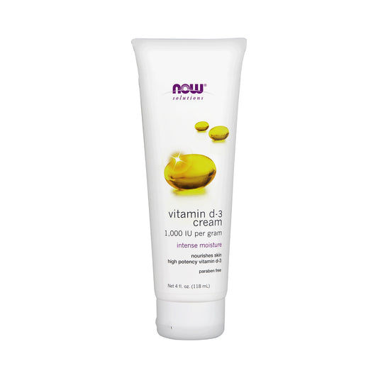 NOW Vitamin D-3 Cream 118mL