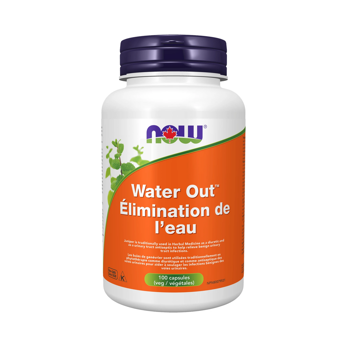 NOW Water Out Herbal Diuretic 100 Veg Capsules