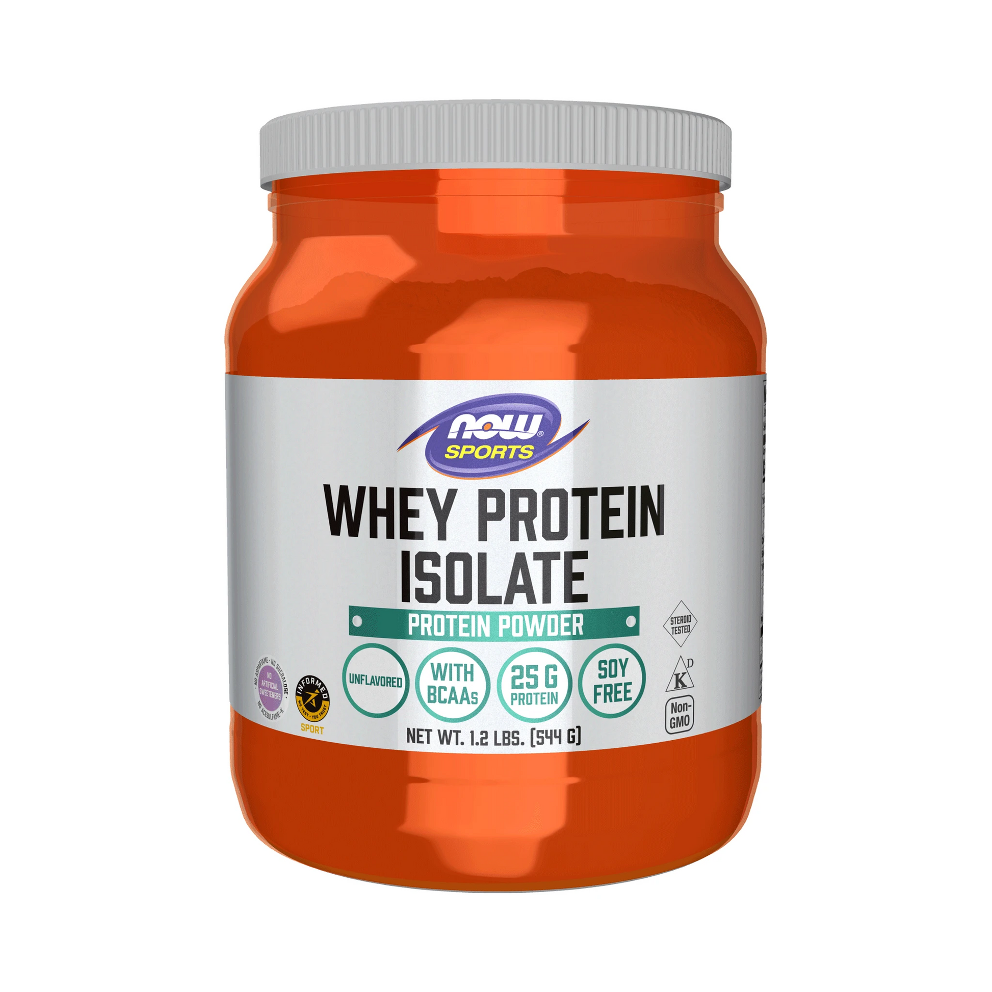 NOW Whey Protein Isolate Unflavoured 544g