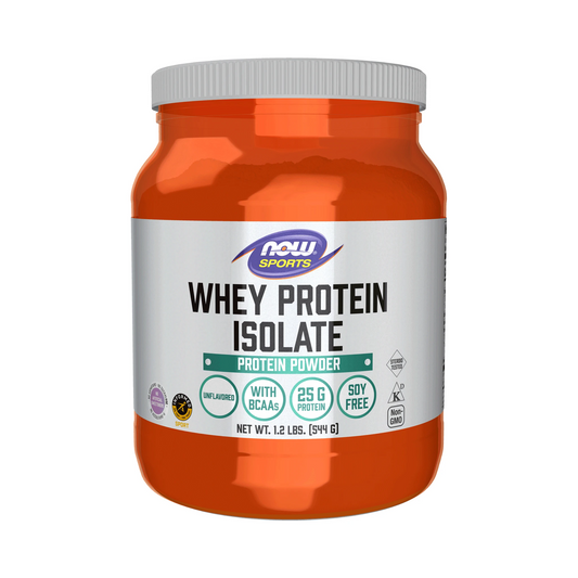 NOW Whey Protein Isolate Unflavoured 544g
