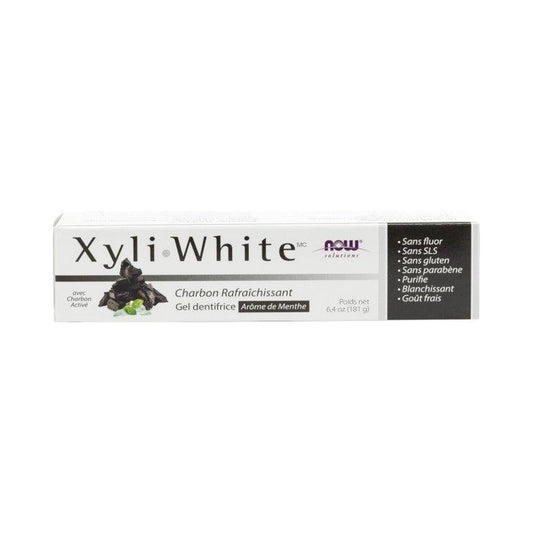 NOW Xyliwhite Charcoal Refresh Mint Toothpaste 181g