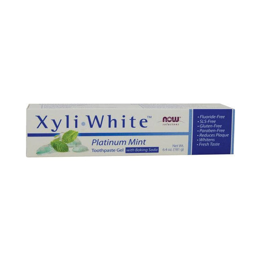 NOW Xyliwhite Platinum Mint Toothpaste with Baking Soda 181g