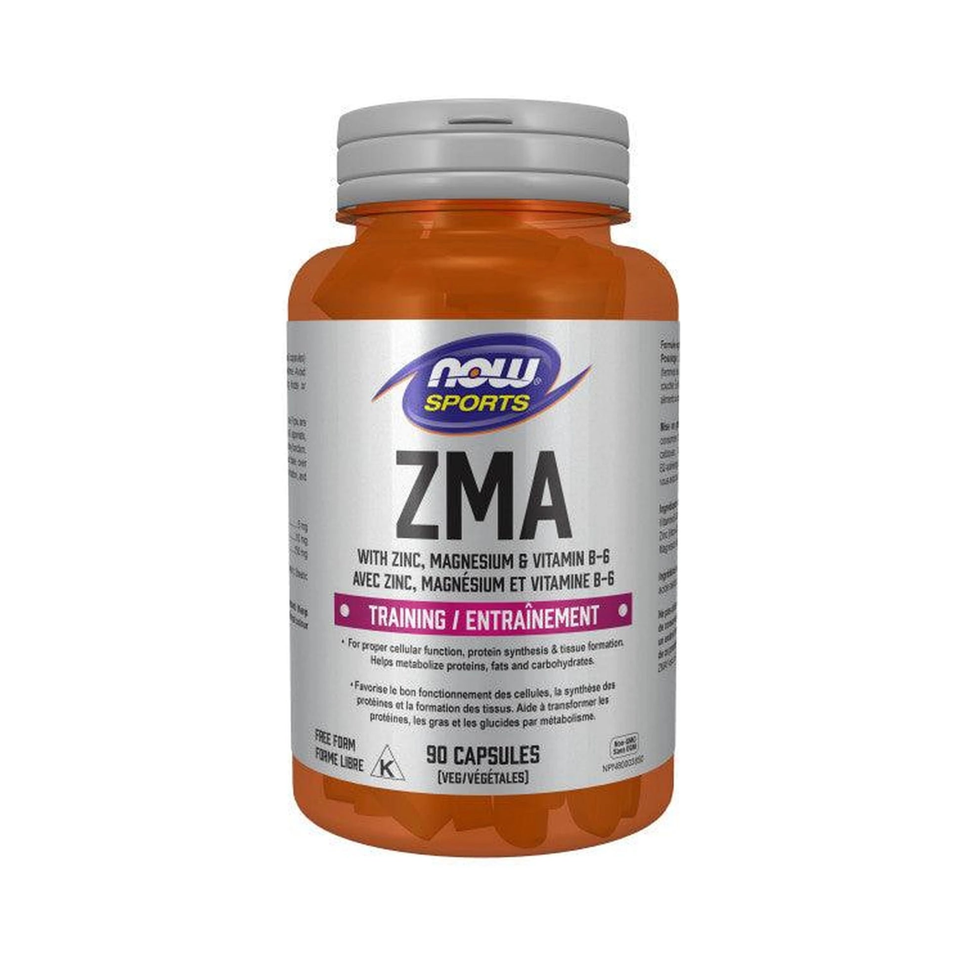 NOW ZMA with Zinc, Mg, B-6 90 Capsules