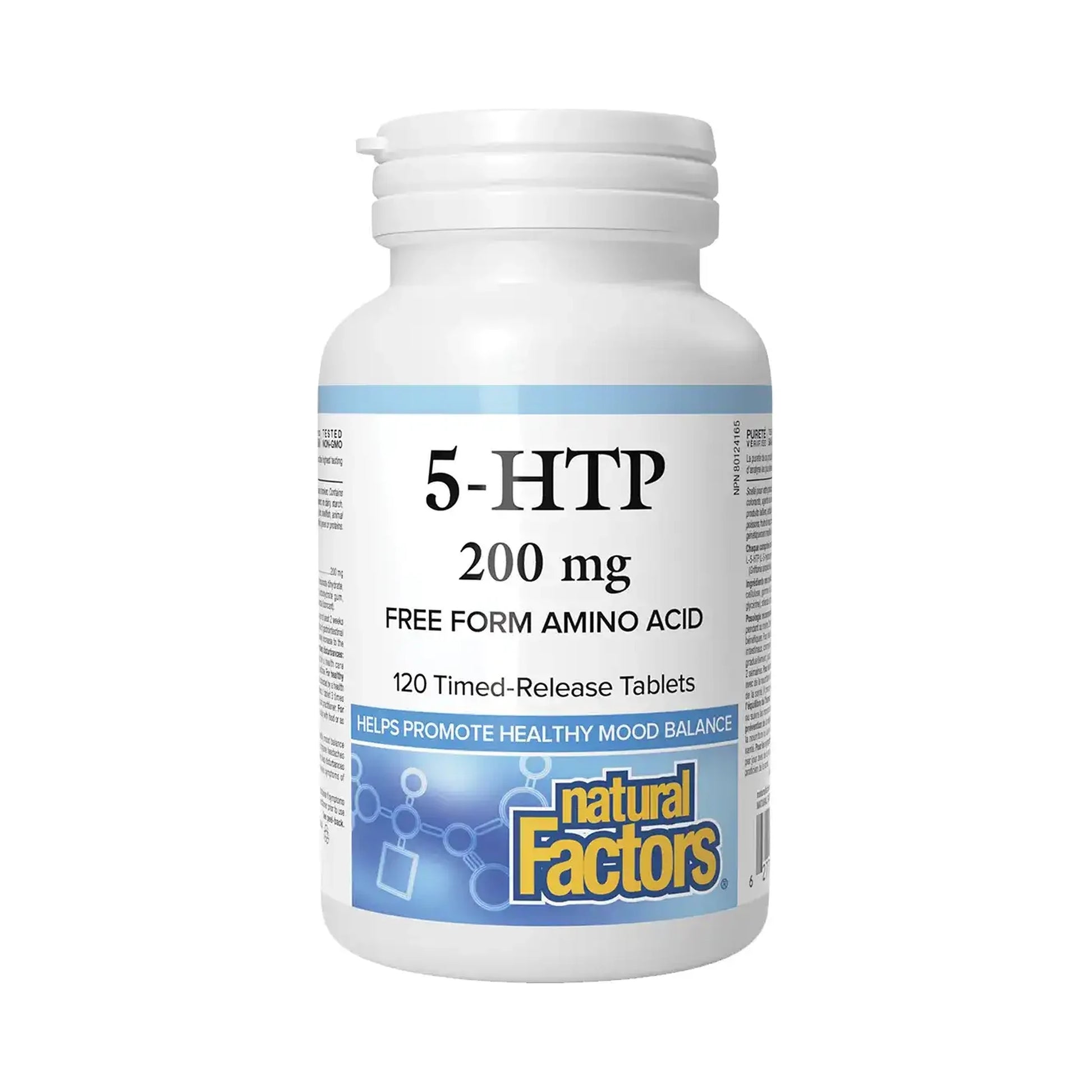 Natural Factors 5-HTP 200mg Timed Release 120 Tablets