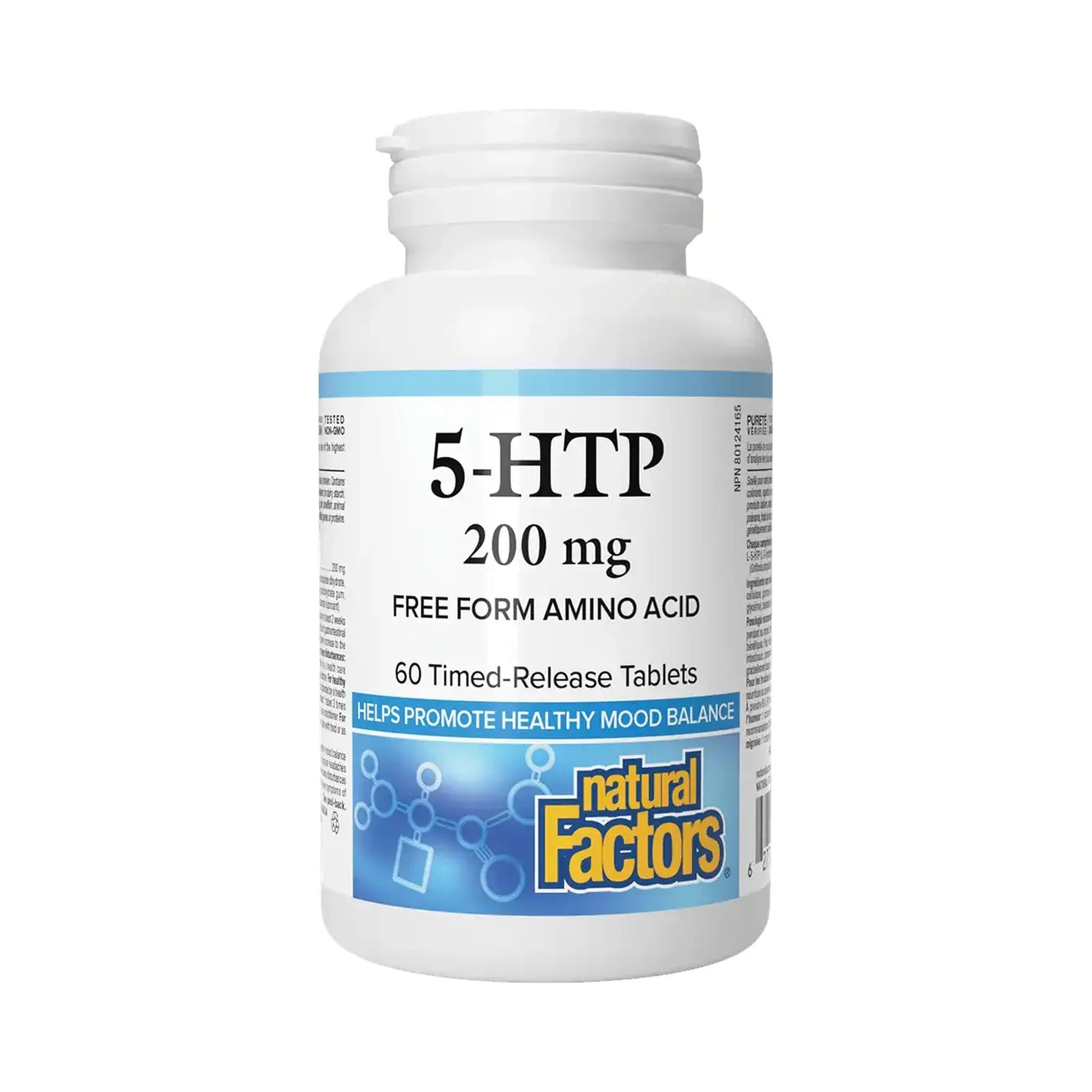Natural Factors 5-HTP 200mg Timed Release 60 Tablets