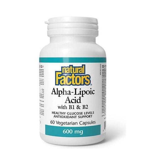 Natural Factors Alpha-Lipoic Acid with B1 & B2 60 Veg Capsules